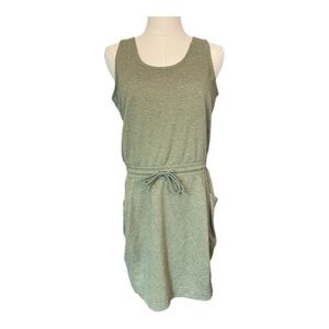 EUC Title Nine bonfire tank dress – olive green – size S